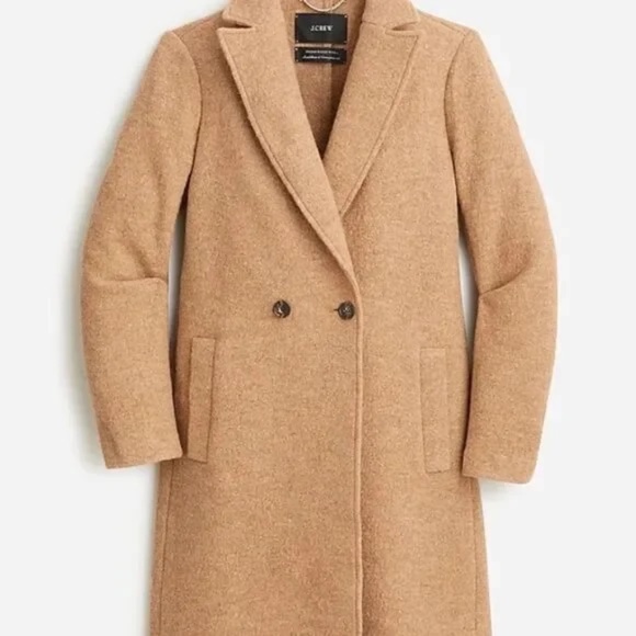J.Crew Daphne Topcoat - Italian Boiled Wool - Heathered Acorn - Size 6 - Picture 2 of 15